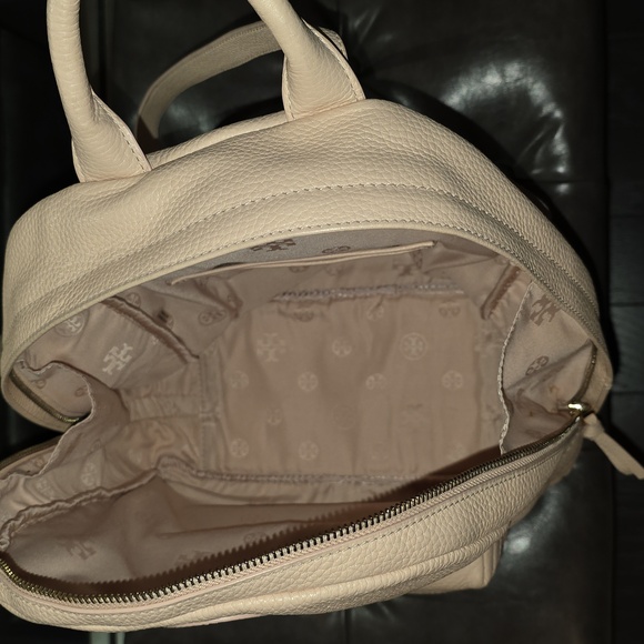 Tory Burch Beige Leather Backpack - Picture 15 of 16